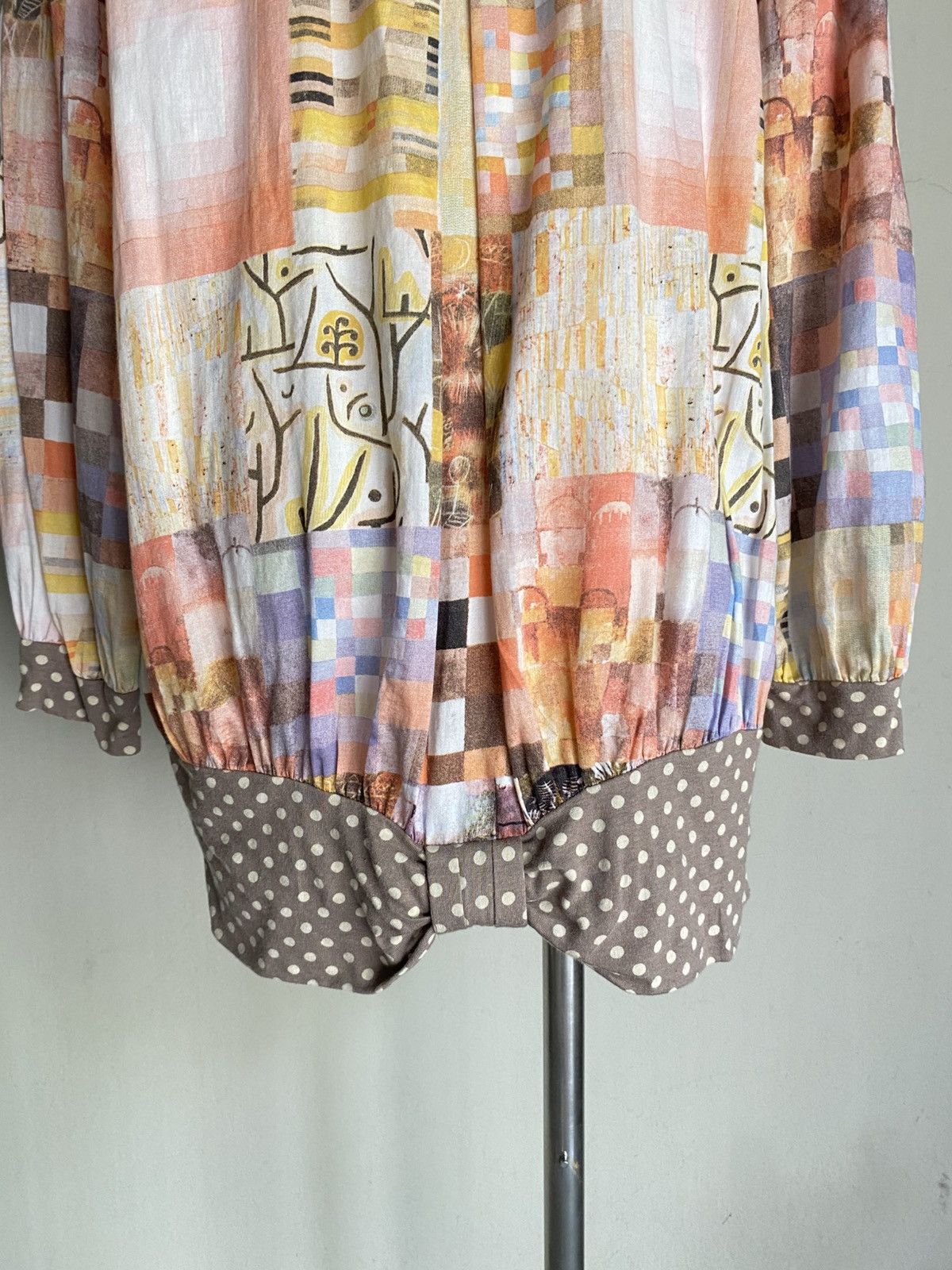 Frapbois FRAPBOIS Multicolor Printed Blouse with Polka Dot Accents Size XS / US 0-2 / IT 36-38 - 20 Thumbnail