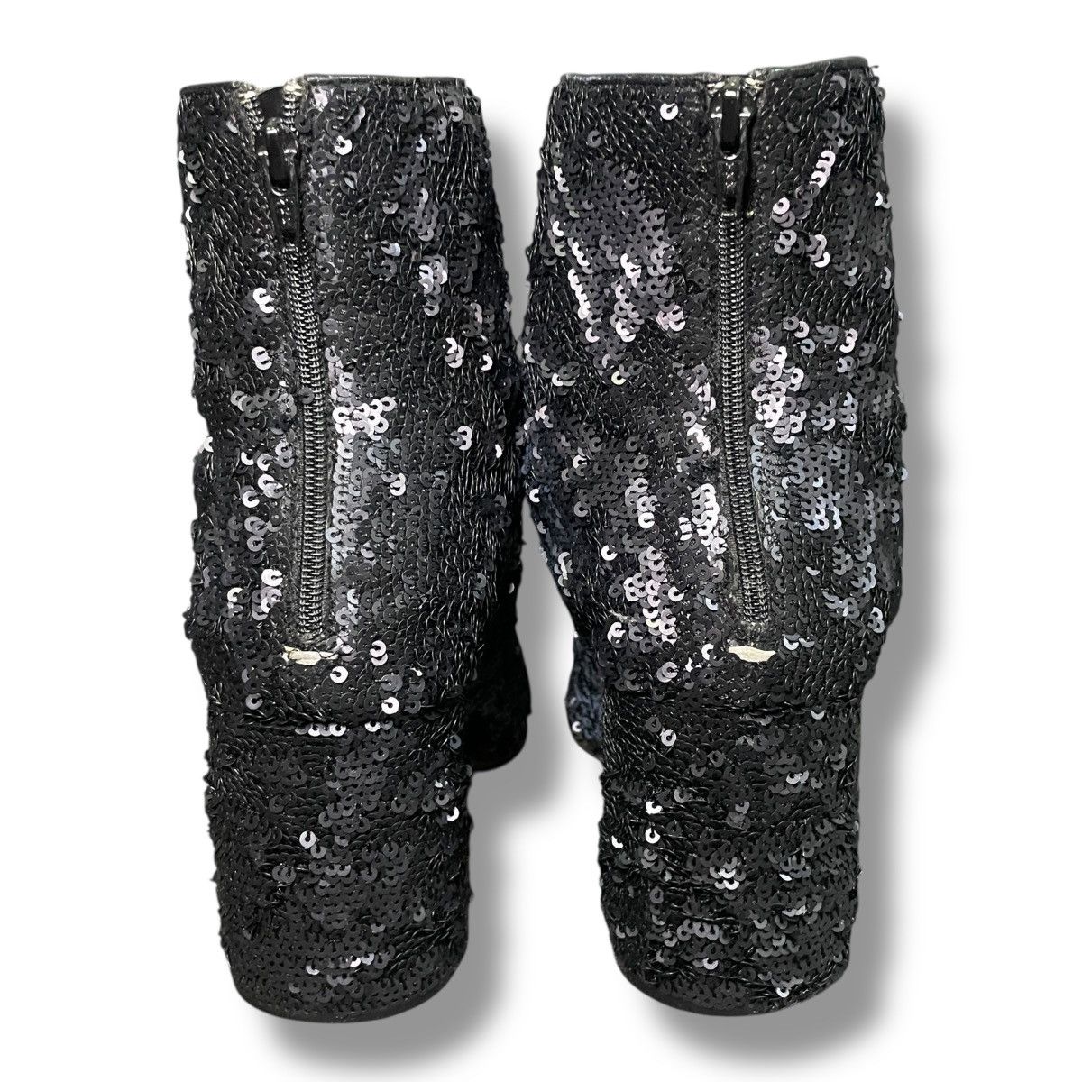 Maison Margiela Maison Margiela Line 22 Sequined Round-toe Ankle Boots Size US 7 / IT 37 - 8 Thumbnail