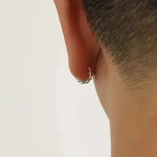 Other 100%925 silver retro punk earrings （1pairs） Size ONE SIZE - 2 Thumbnail