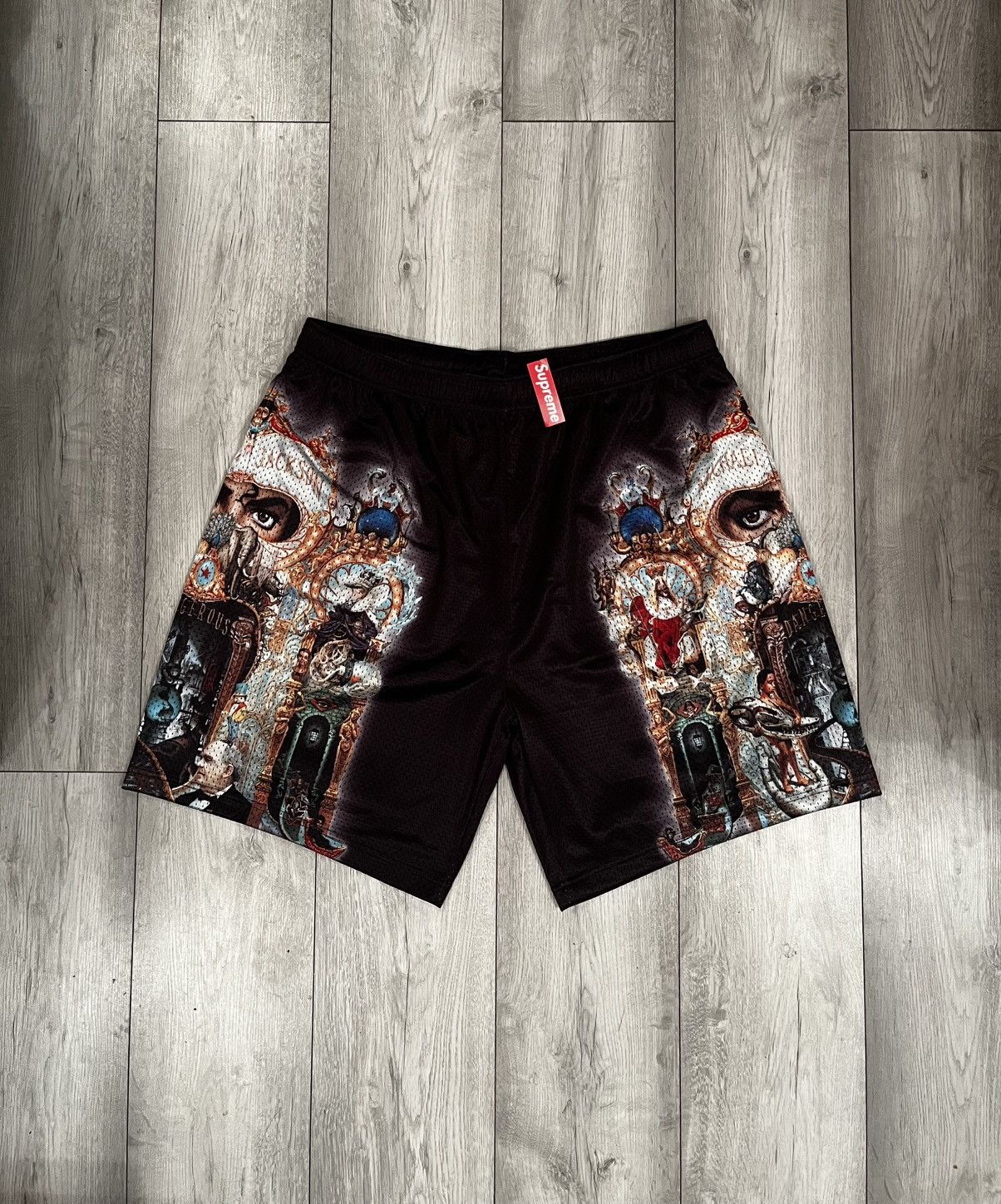 Supreme Michael Jackson Dangerous Mesh Short Black - Size XL