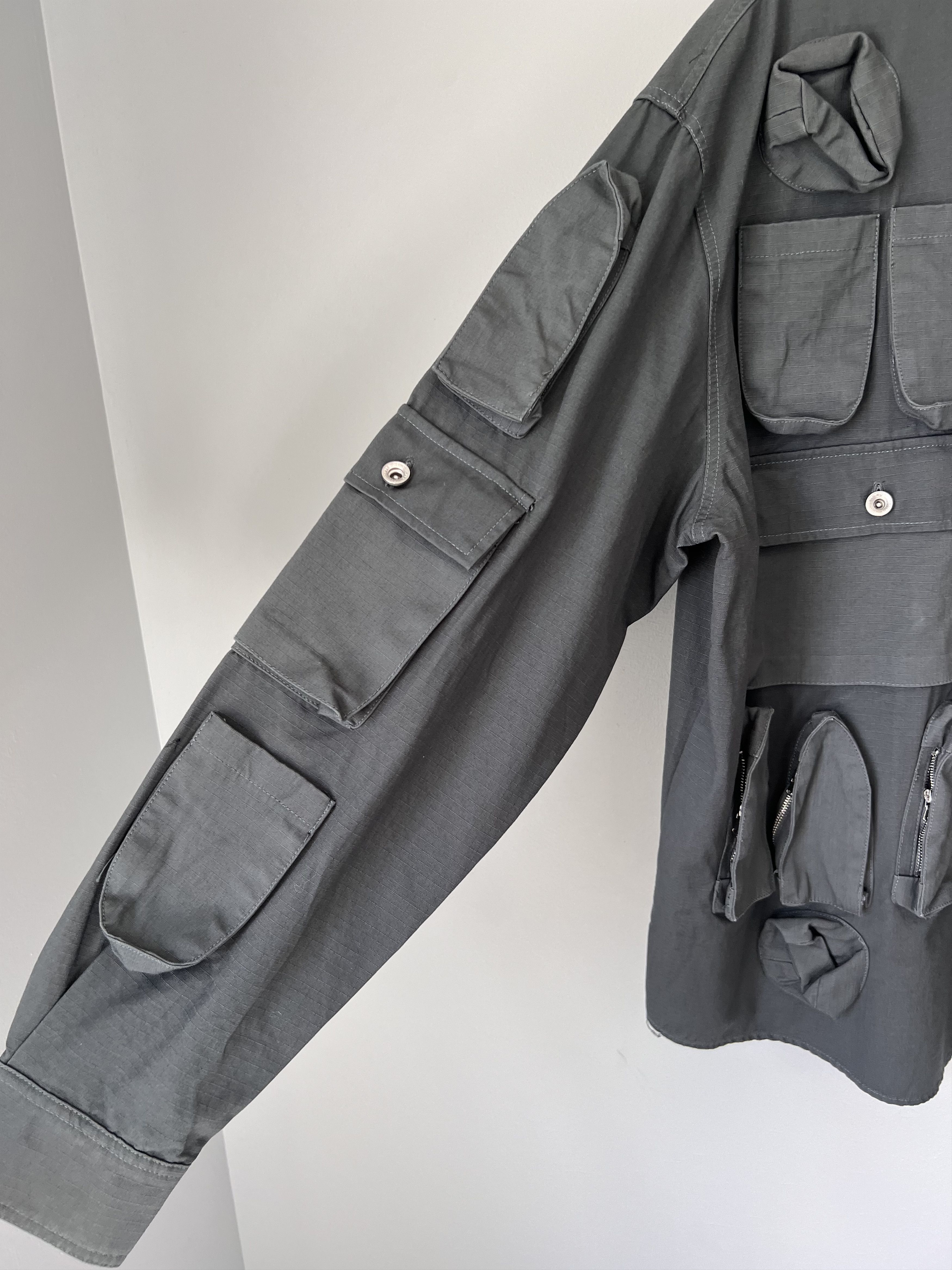 Who Decides War Who Decides War Multi Pocket Tech Coat in Grey Size US XL / EU 56 / 4 - 4 Thumbnail