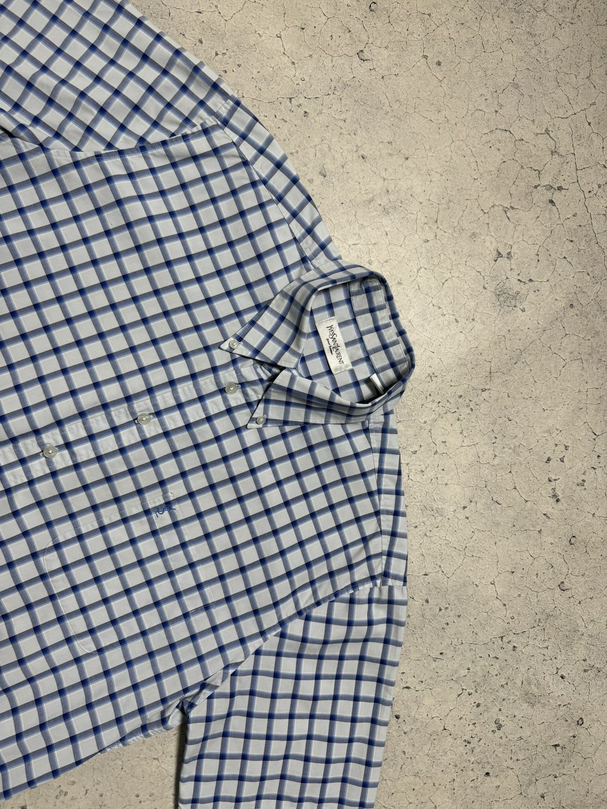 Yves Saint Laurent Yves Saint Laurent YSL Luxury Button Up Vintage Shirt Size US L / EU 52-54 / 3 - 5 Thumbnail