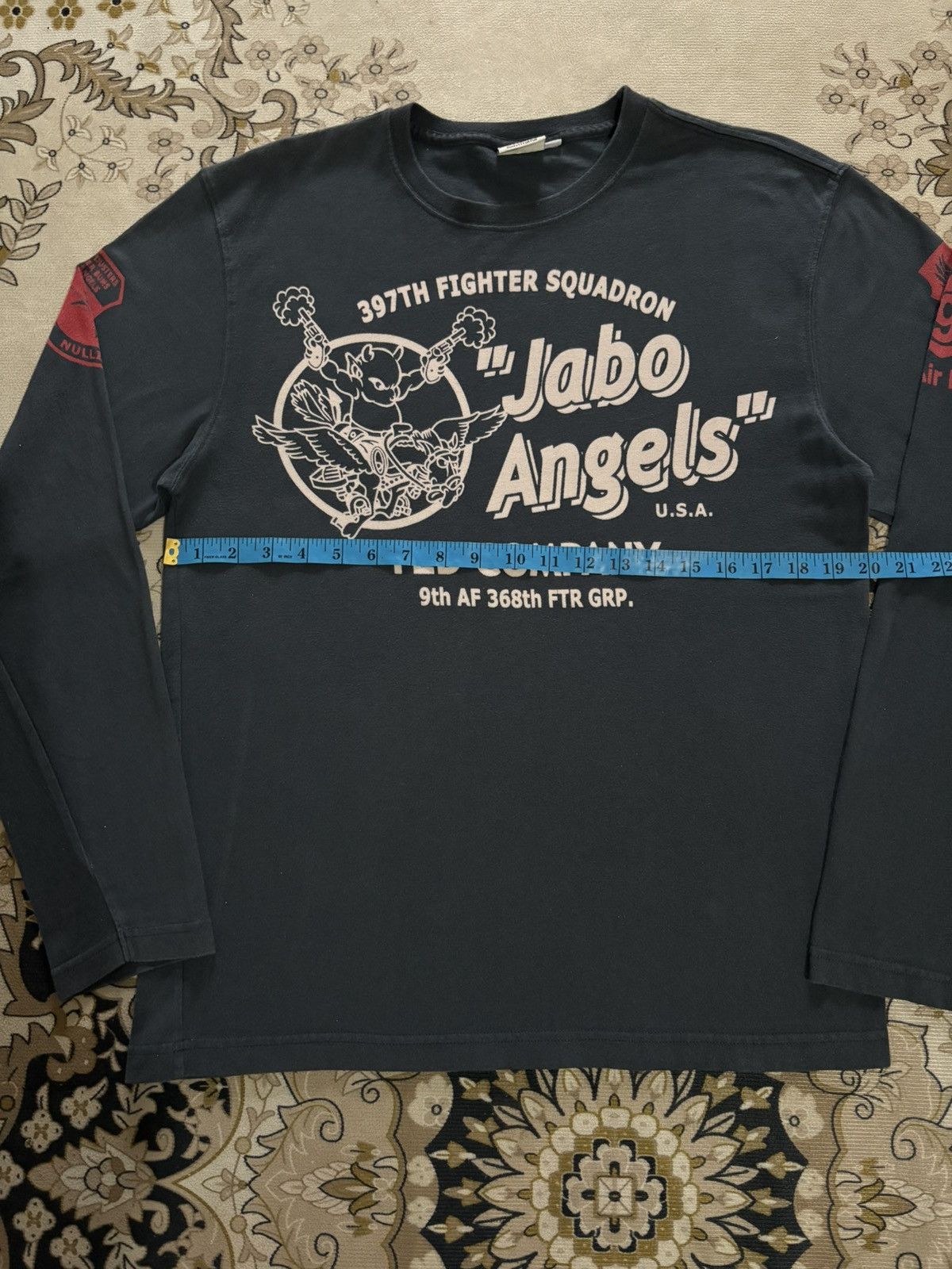 Japanese Brand Vintage Japanese Brand TEDMAN Over Print Long Sleeve Tee Size US M / EU 48-50 / 2 - 13 Thumbnail