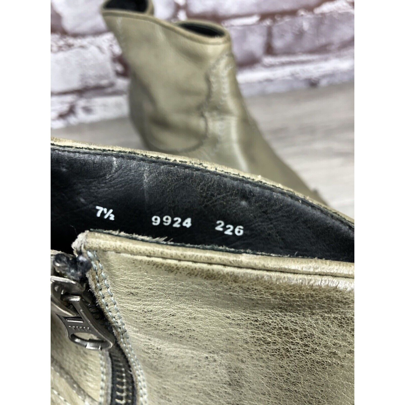 Other Baske California Green Western Zip Pointed Toe Heel Boots Wo Size US 7.5 / IT 37.5 - 12 Thumbnail