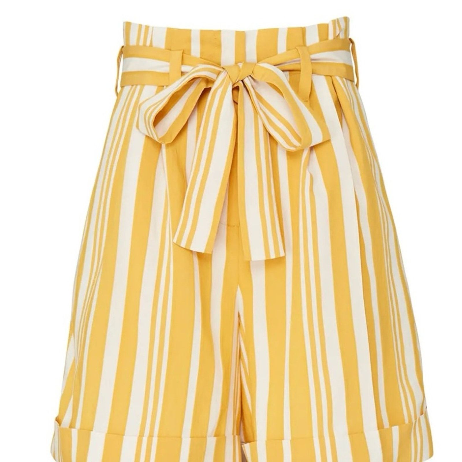 CHINTI & PARKER Chinti & Parker $335 Paraol Striped Yellow Shorts size 4 Size 27" / US 4 / IT 40 - 5 Thumbnail