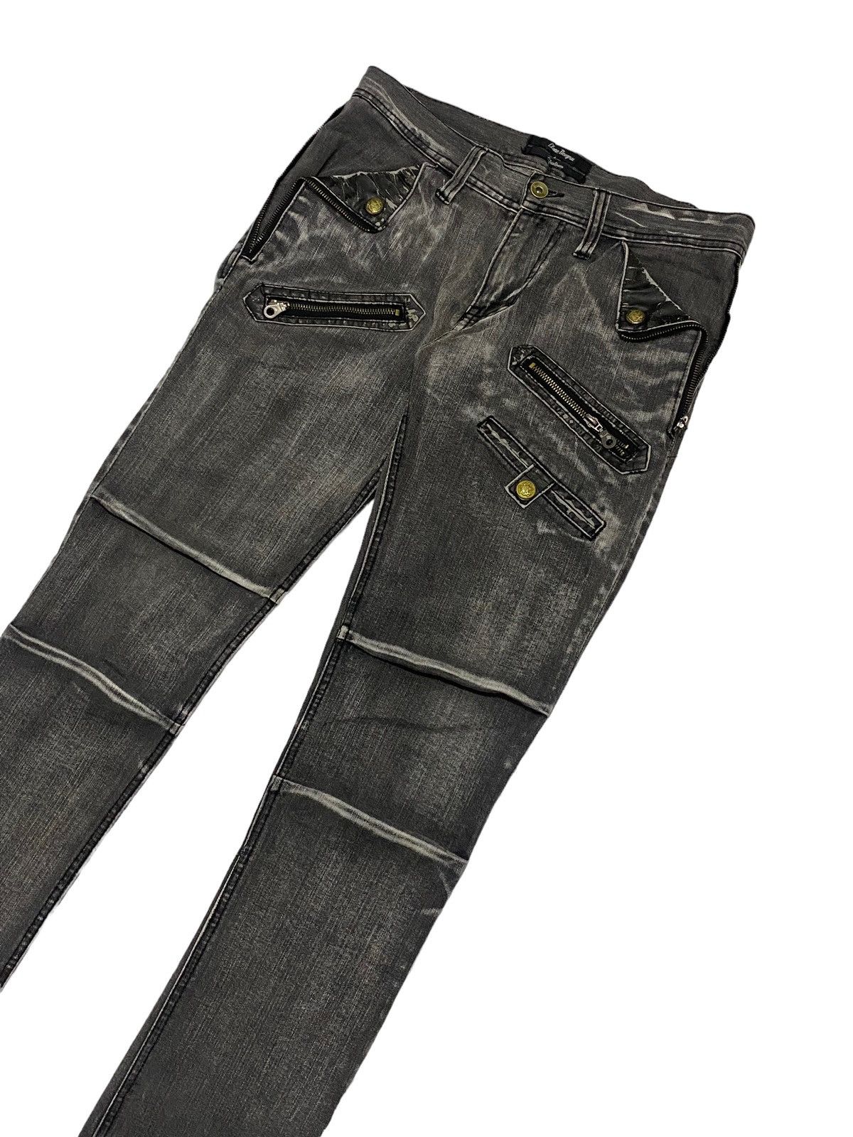 If Six Was Nine Clone Deugru Japan Grey Wash Punkers Pocket Zipper Size US 31 - 4 Thumbnail
