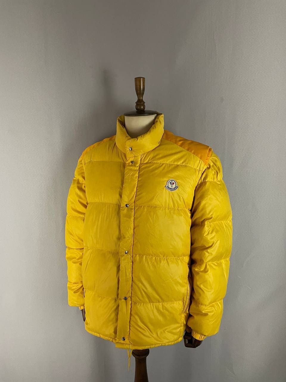 Moncler Moncler Down Jacket Grenoble Yellow Vintage 1990s Size US XL / EU 56 / 4 - 1 Thumbnail