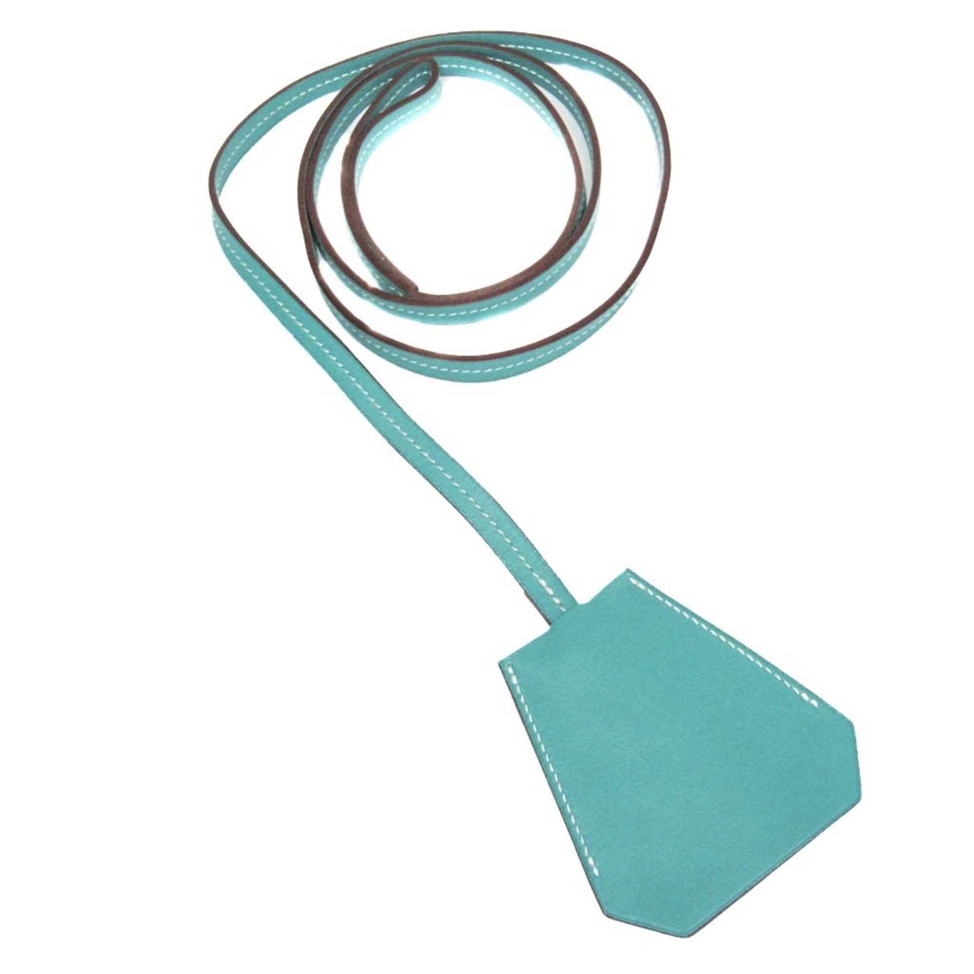 Hermes Hermes Clochette Key Ring Leather,Metal Men,Women Casual Pendant Necklace (Green) Size ONE SIZE - 1 Thumbnail