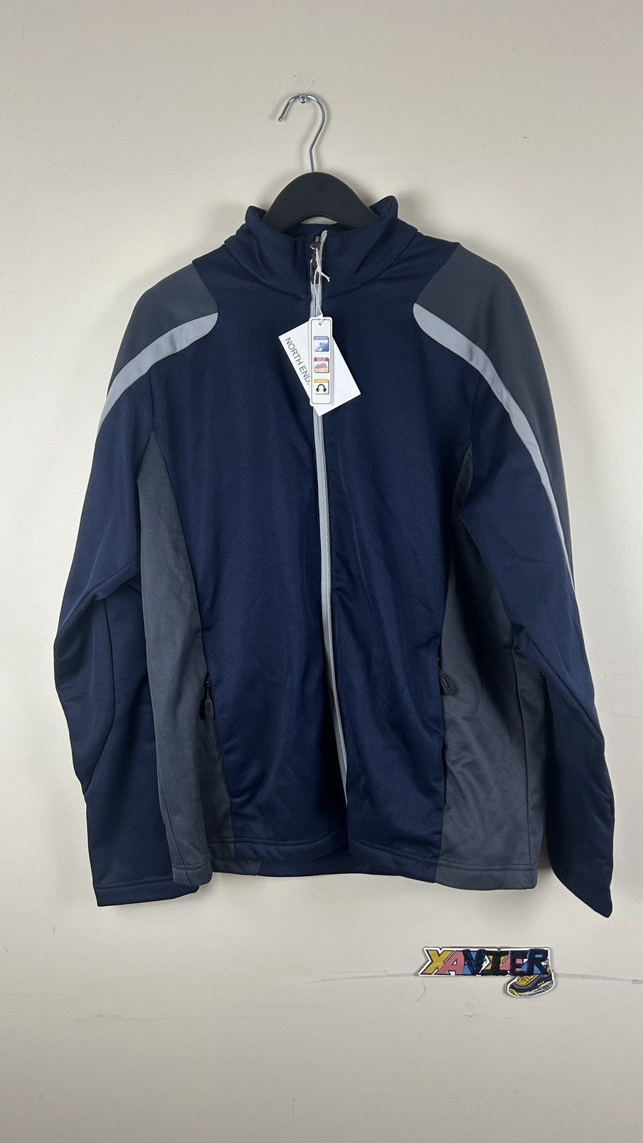 Vintage Full zip polar Jacket Large Man Navy Size US L / EU 52-54 / 3 - 1 Thumbnail