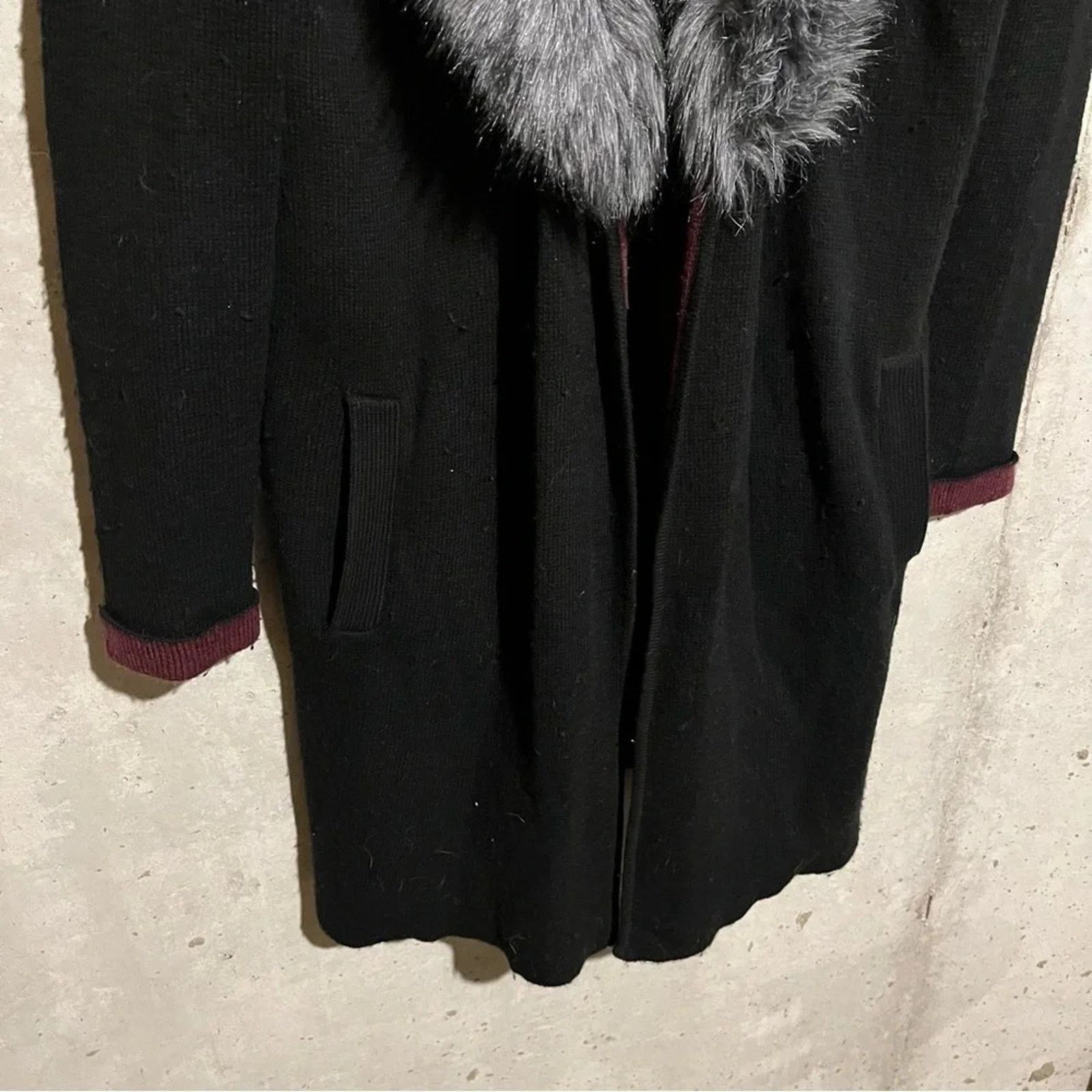 Other Neely Faux Fur Open Front Cardigan Women's M Boho Hippie Size M / US 6-8 / IT 42-44 - 6 Thumbnail