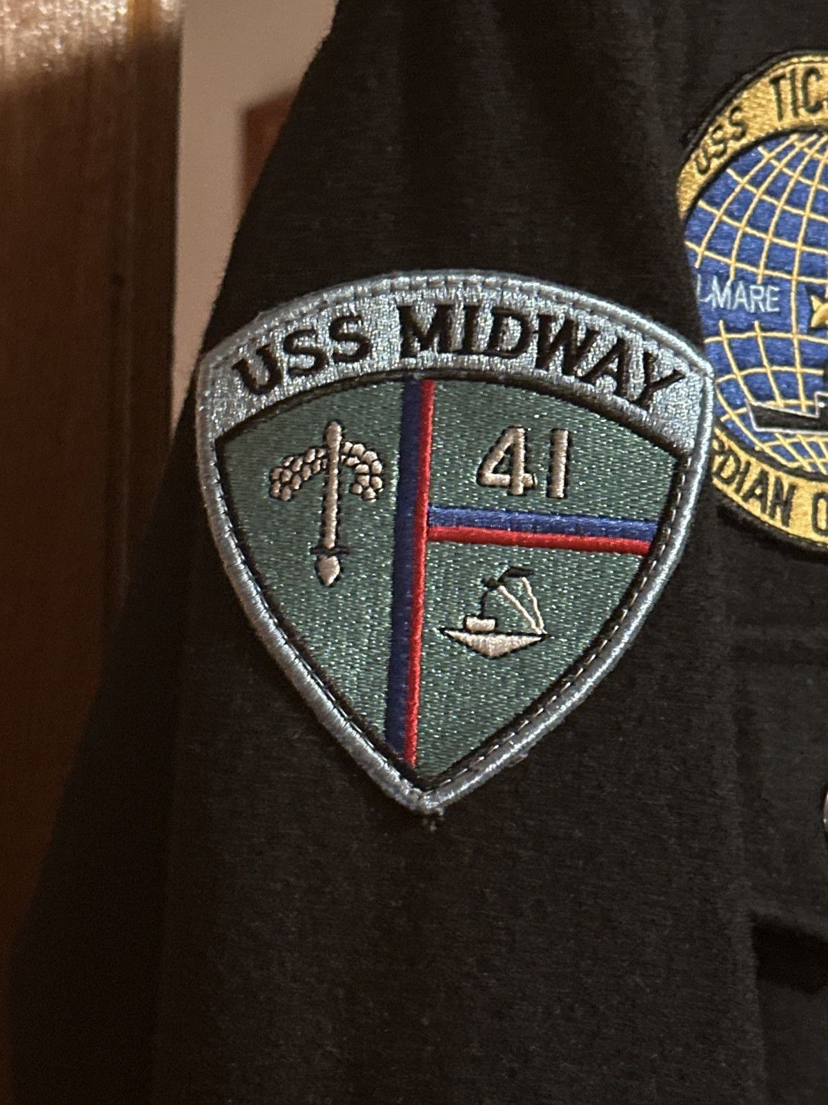 Schott Schott USS Midway Navy Patch Wool Shirt Size US M / EU 48-50 / 2 - 6 Thumbnail