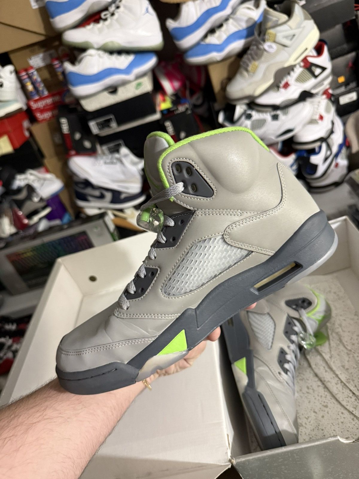 Jordan Brand Jordan retro 5 green bean sz 10.5 Size US 10.5 / EU 43-44 - 3 Thumbnail