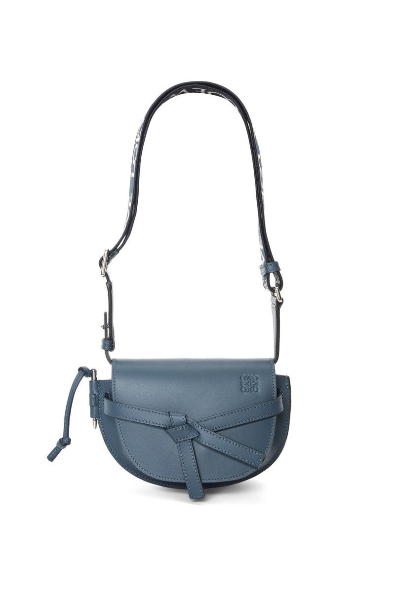 Loewe o1in1g0426 Size: OS / Mini Gate Dual Bag in Onyx Blue Size ONE SIZE - 7 Thumbnail