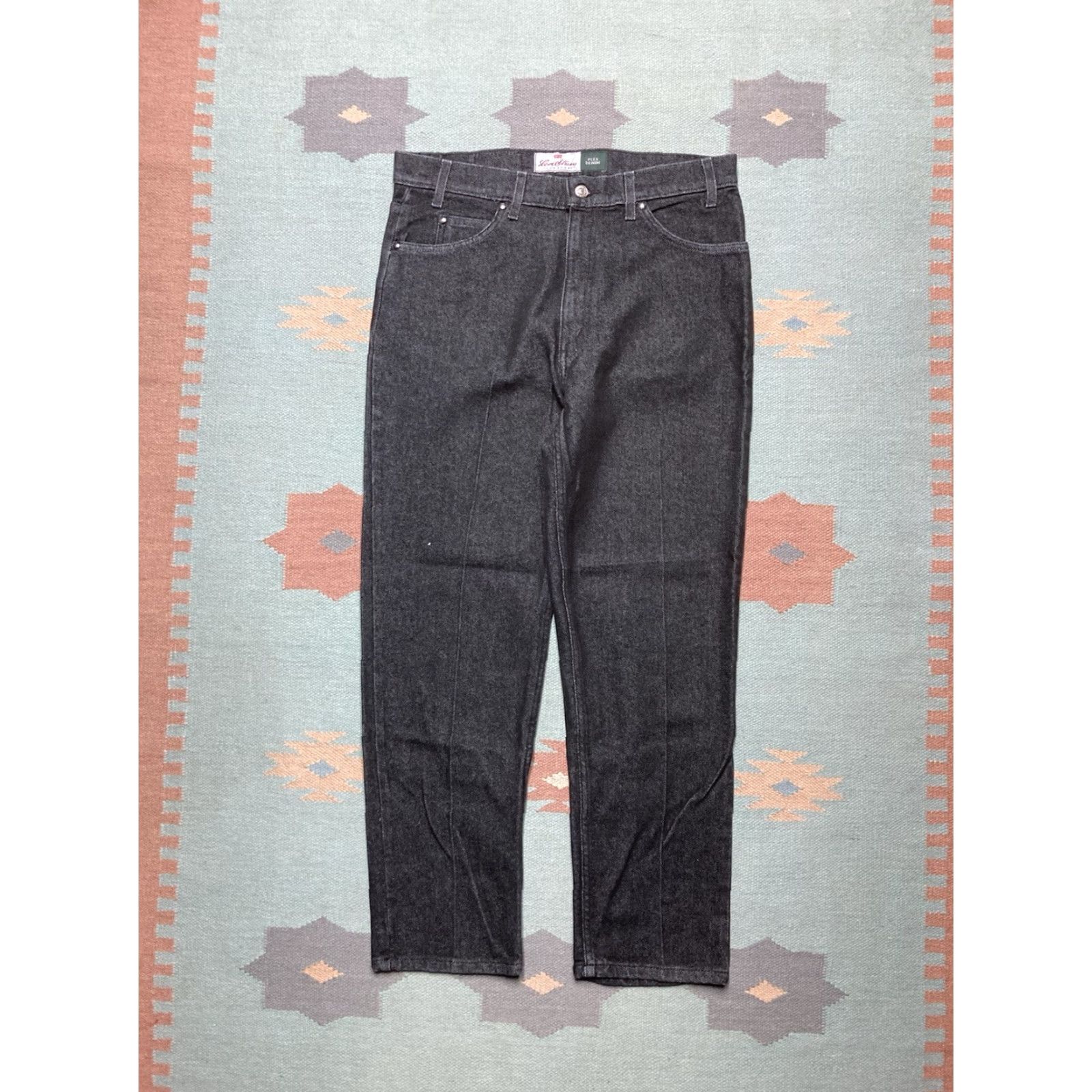 Levi's VINTAGE Levi’s 540 Jeans Black Denim Relaxed Straight 35x29 Mens Grunge Skater Size US 35 - 4 Thumbnail