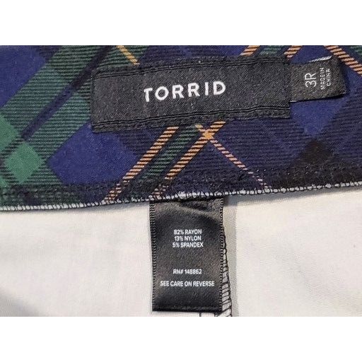 Torrid Torrid Tartan Plaid Pants Women Sz 3R Multicolor Straight Le Size 42" / US 20 - 5 Thumbnail