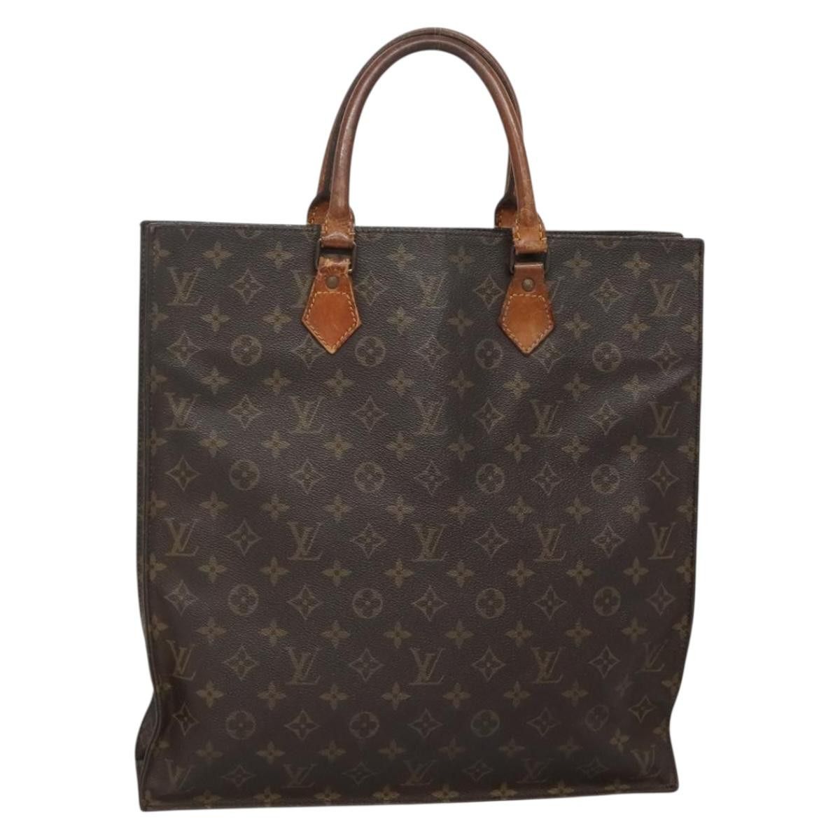 Louis Vuitton LOUIS VUITTON Monogram Sac Plat Hand Bag M51140 Size ONE SIZE - 1 Thumbnail