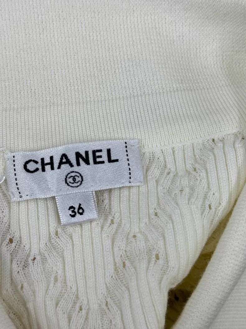 Chanel Chanel White diamond check lapel Size XS / US 0-2 / IT 36-38 - 4 Thumbnail