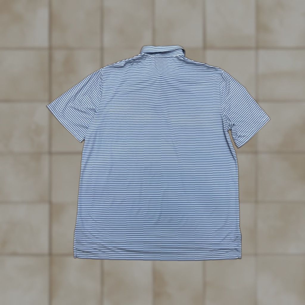RLX Ralph Lauren RLX Ralph Lauren Polo Shirt Mens L Blue White Performance Stretch Wicking Shirt Size US L / EU 52-54 / 3 - 1 Thumbnail
