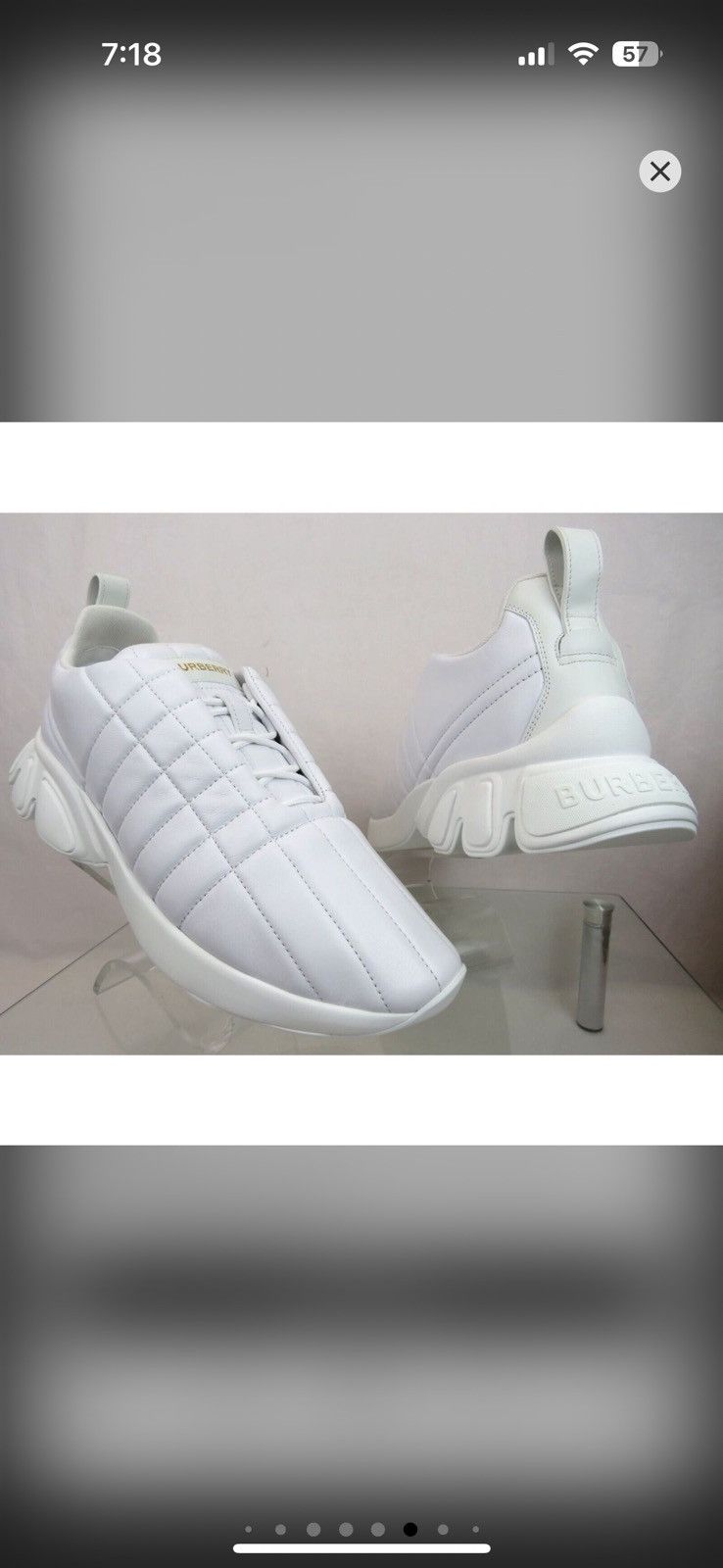 Burberry Burberry quilted leather sneakers Size US 11 / EU 44 - 11 Thumbnail
