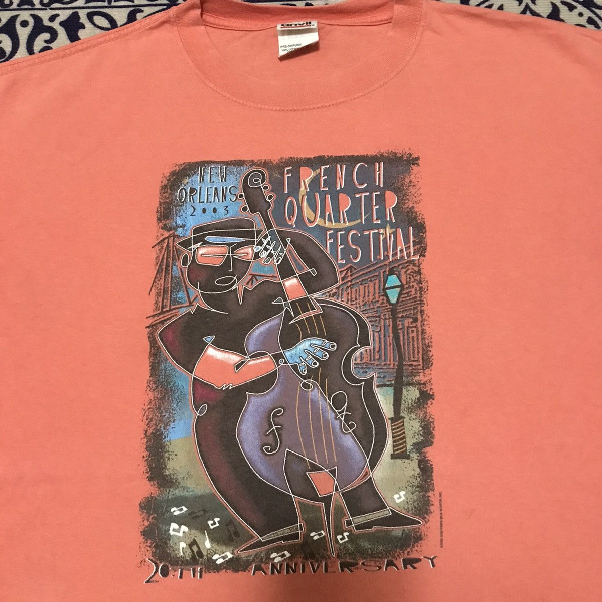 Vintage VINTAGE FRENCH QUARTER FESTIVAL 20TH ANNIVERSARY 00s TEE Size US XL / EU 56 / 4 - 2 Thumbnail