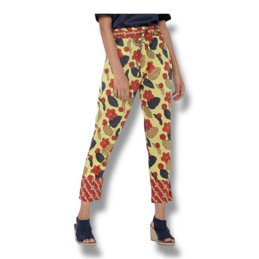 Scotch & Soda Scotch & Soda Floral 100% Cotton Lightweight Pants Size Smal Size 27" / US 4 / IT 40 - 1 Thumbnail