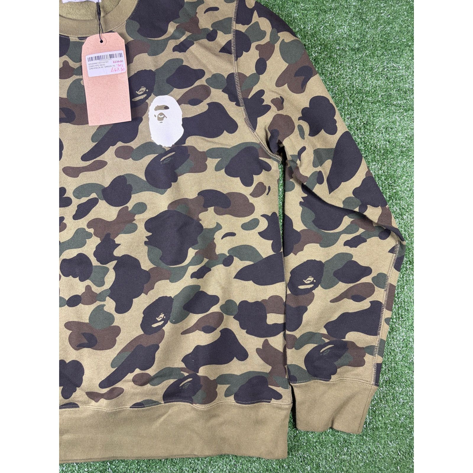 Bape Bape 1st Camo Green Crewneck Sweater Size XL Size US XL / EU 56 / 4 - 2 Thumbnail