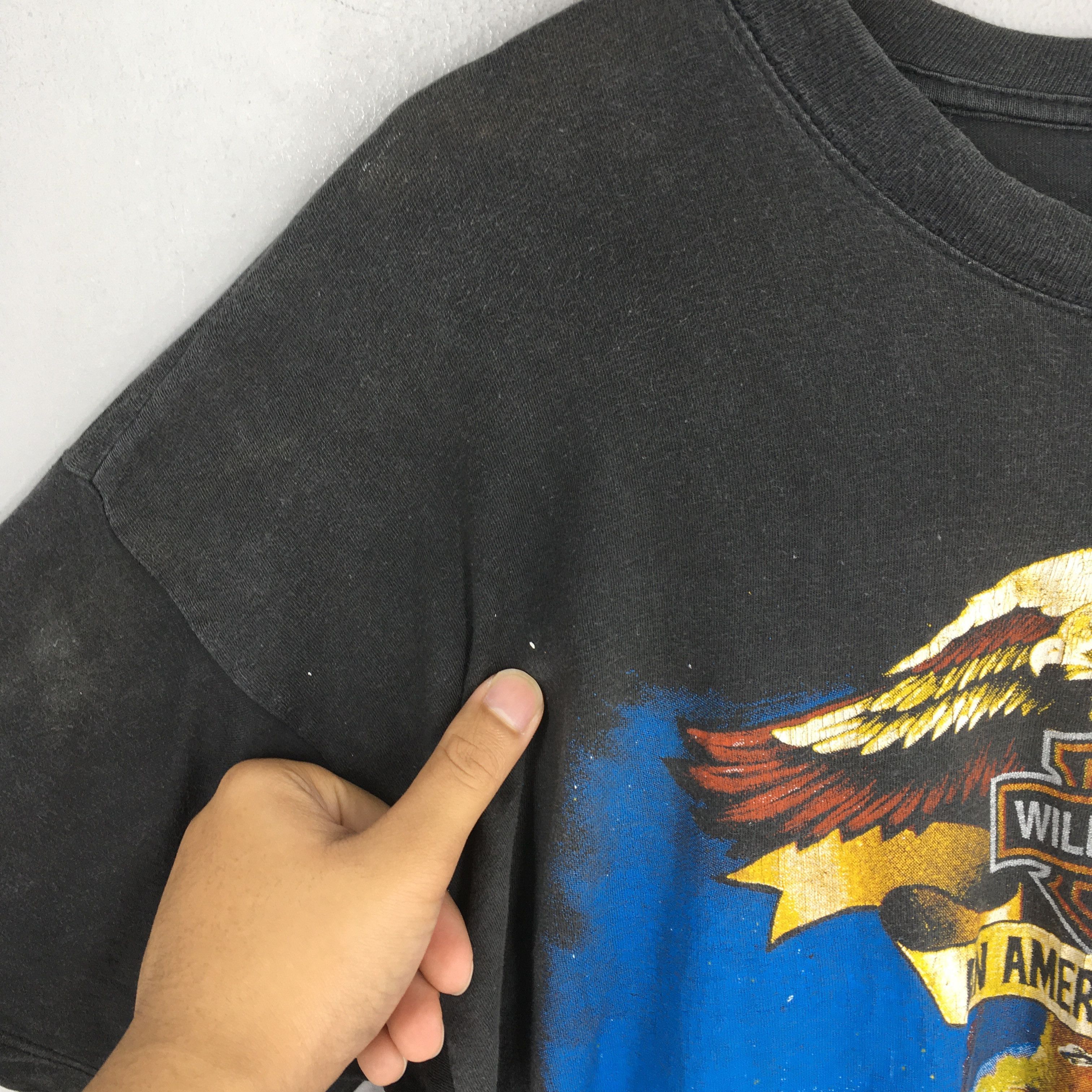 Harley Davidson Vintage 90's Harley Davidson Wild Angels Black T shirt XL Size US XL / EU 56 / 4 - 6 Thumbnail