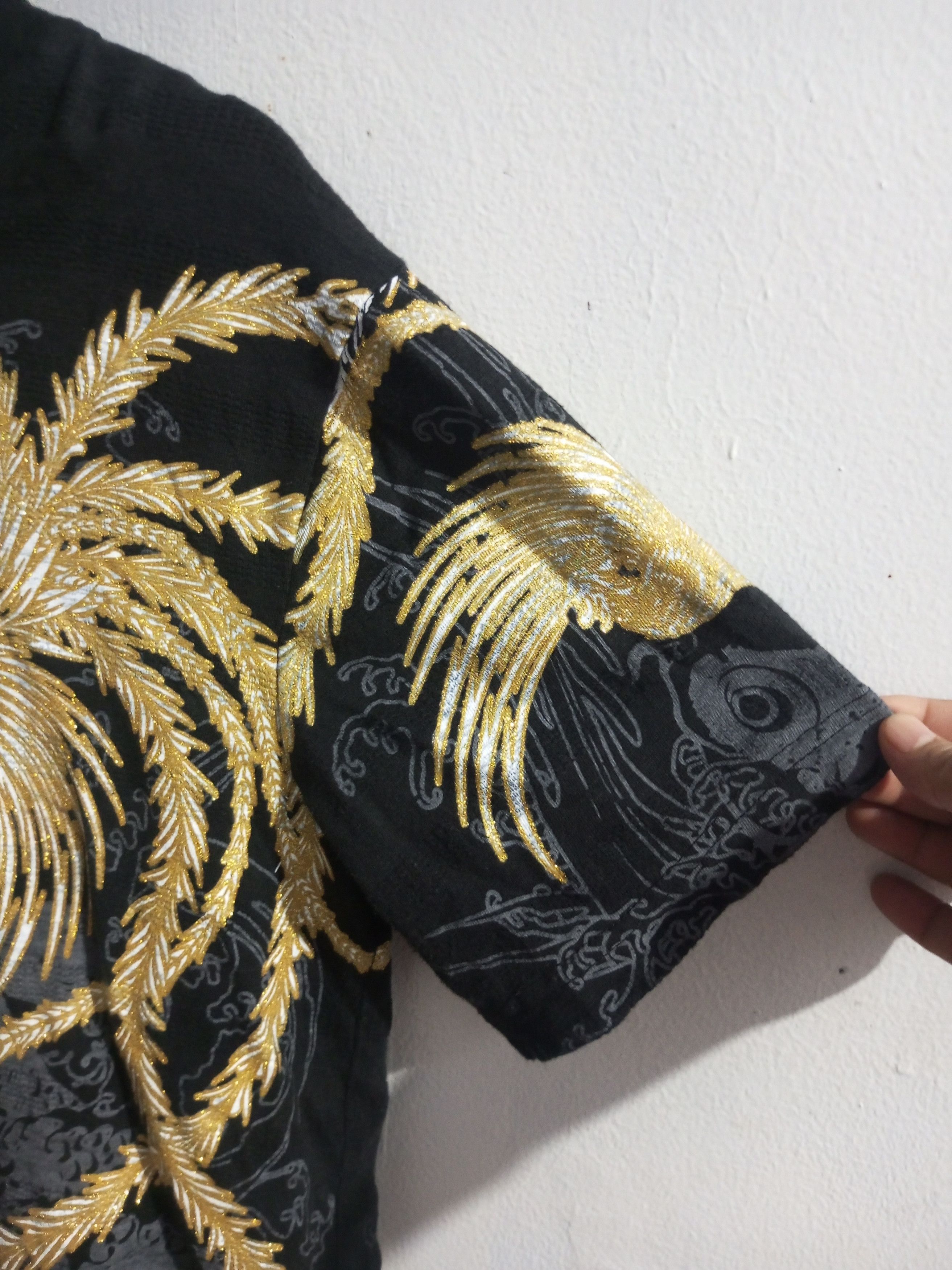 Japanese Brand Bullet noise sukajan Poenhix x koi t shirt hoodie Size US L / EU 52-54 / 3 - 5 Thumbnail