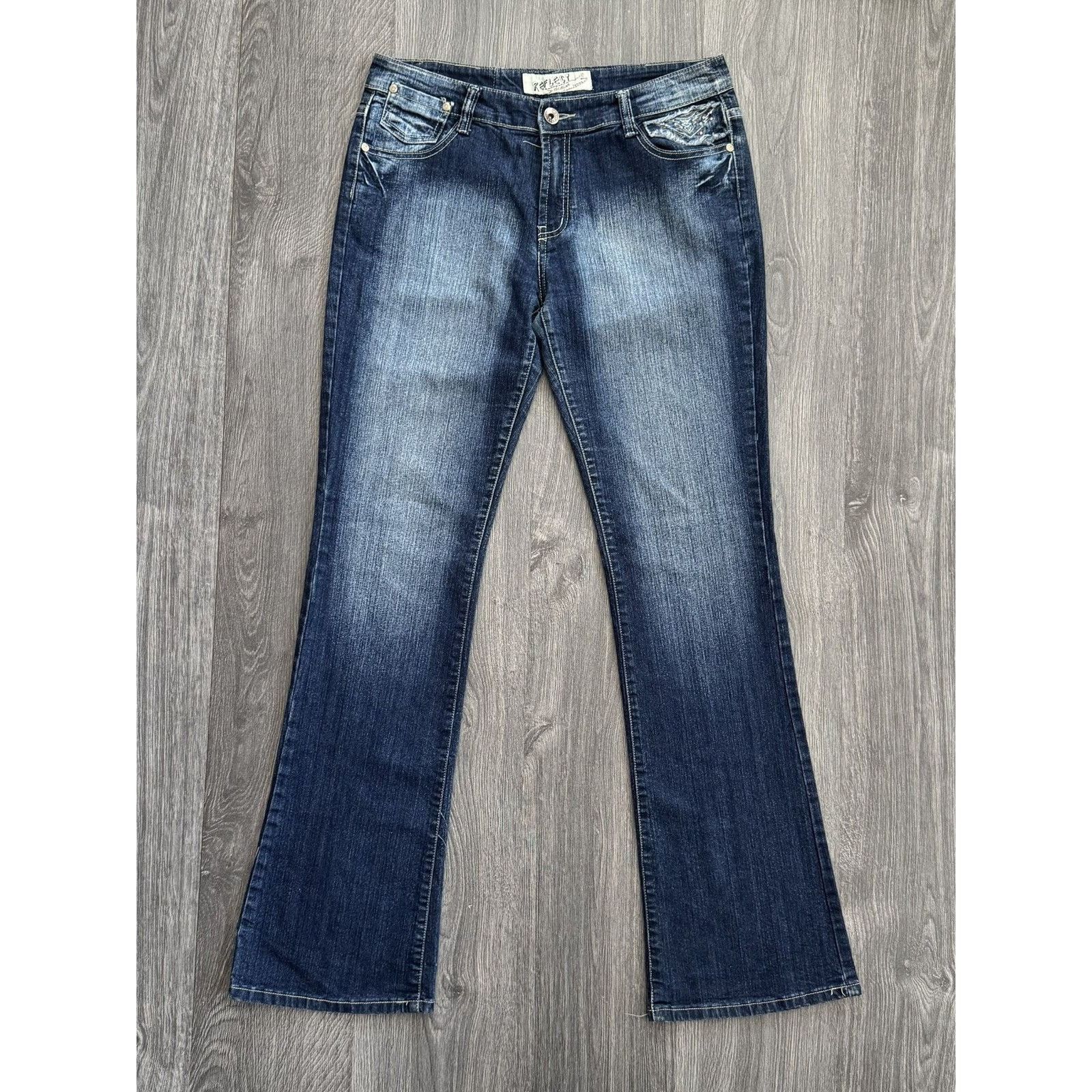 Japanese Brand Y2K Vintage Reflect Washed Flared Jeans If6was9 style Size US 34 / EU 50 - 1 Thumbnail