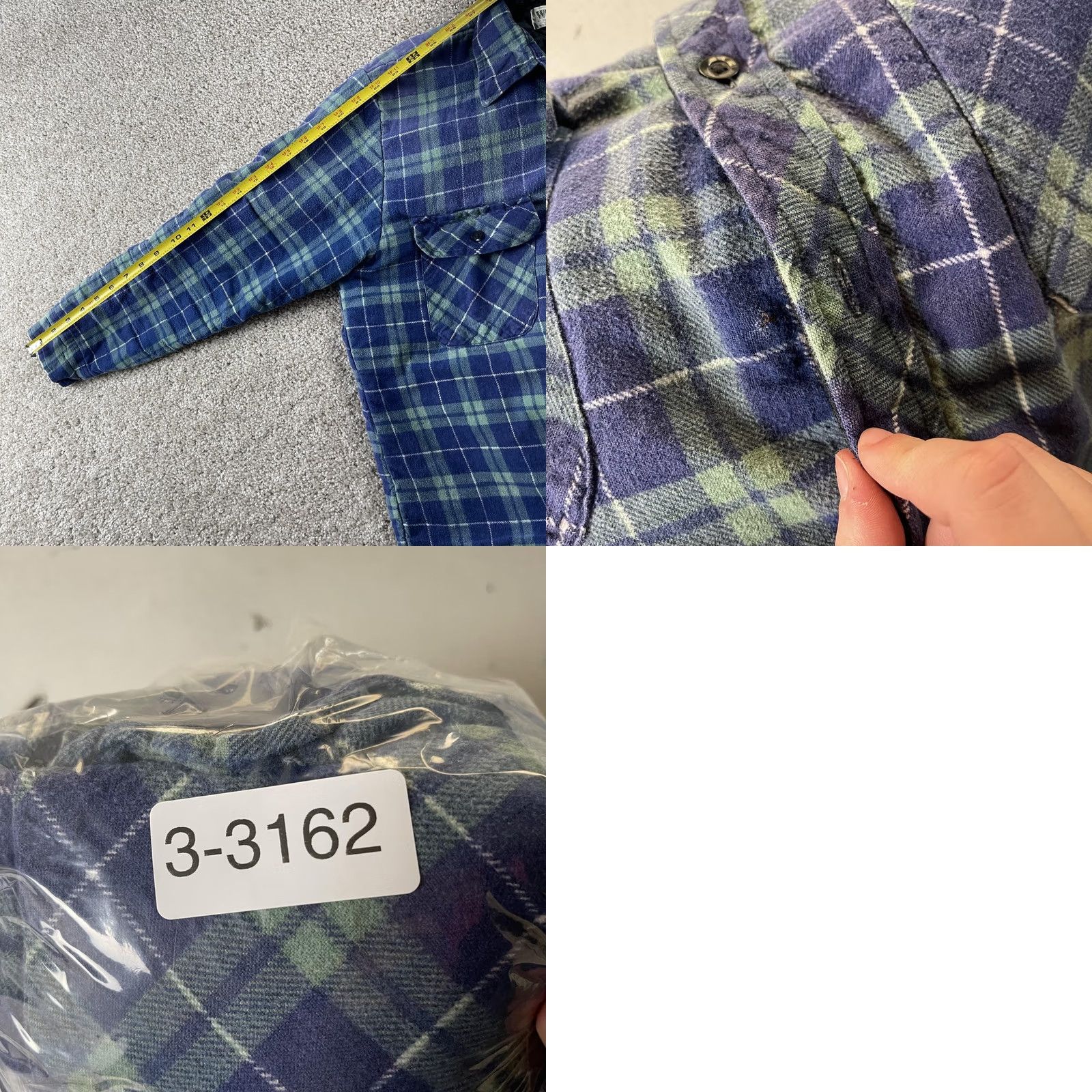 Vintage VINTAGE Wilderness Shirt Jacket Mens Large Blue Plaid Quilted Lined Flannel Size US L / EU 52-54 / 3 - 8 Thumbnail