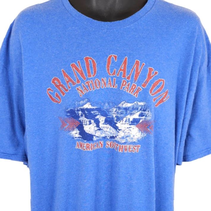 Vintage Grand Canyon T Shirt Mens Size 2XL Blue National Park Hiking American Southwest Shirt Mens 2XL Blue Outdoors Hiking Nature Tee Size US XXL / EU 58 / 5 - 2 Thumbnail