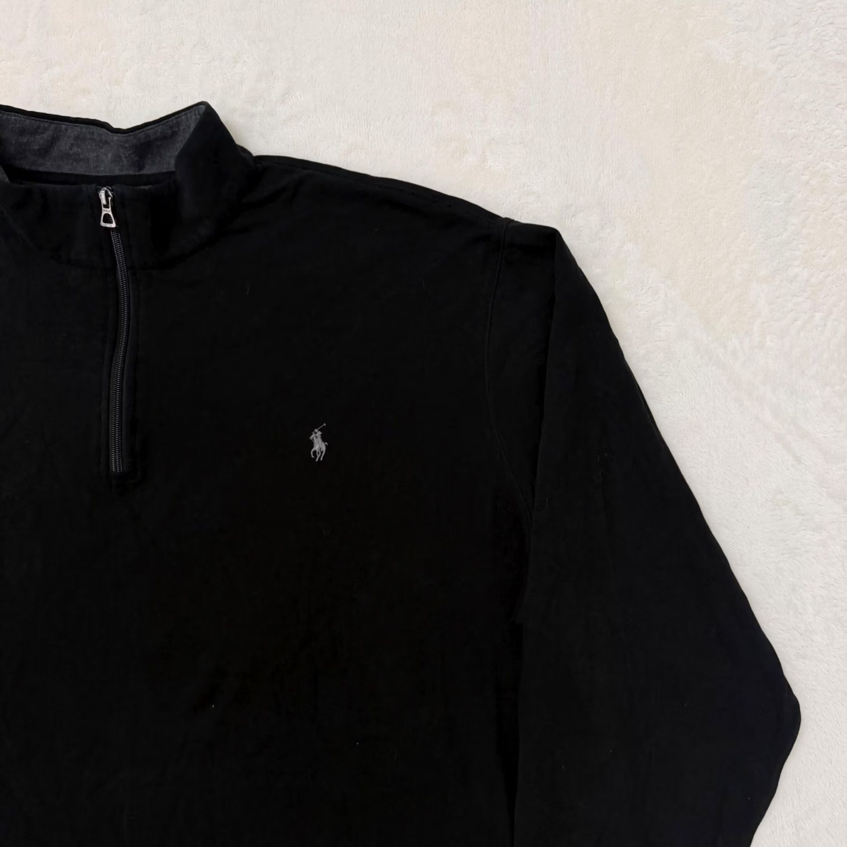 Polo Ralph Lauren Polo Ralph Lauren Sweatshirt 3XLT Black Jersey Pony Logo 1/4 Zip Mens Size US XXL / EU 58 / 5 - 4 Thumbnail