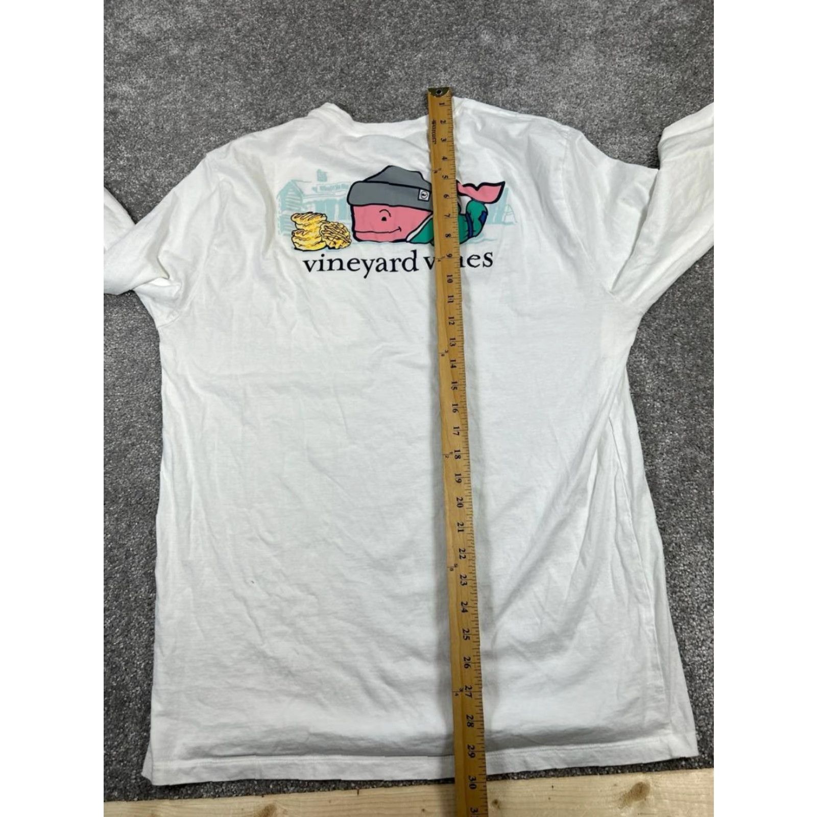 Vineyard Vines Vineyard Vines Shirt Mens Large White Cotton Knit Pullover Logo T-Shirt Regular Crew Neck Button Pockets Preppy Vintage: No Size US L / EU 52-54 / 3 - 7 Thumbnail