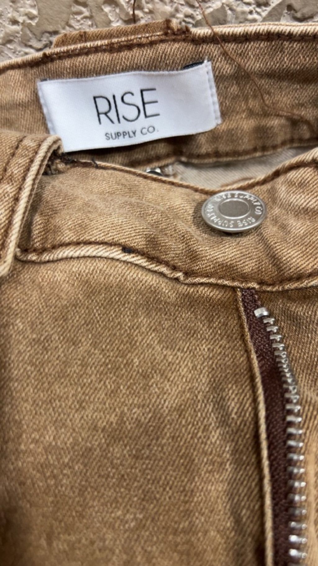 Other Women's RISE Brown Lace-Up Skinny Jeans Juniors 13 Size 31" - 6 Thumbnail