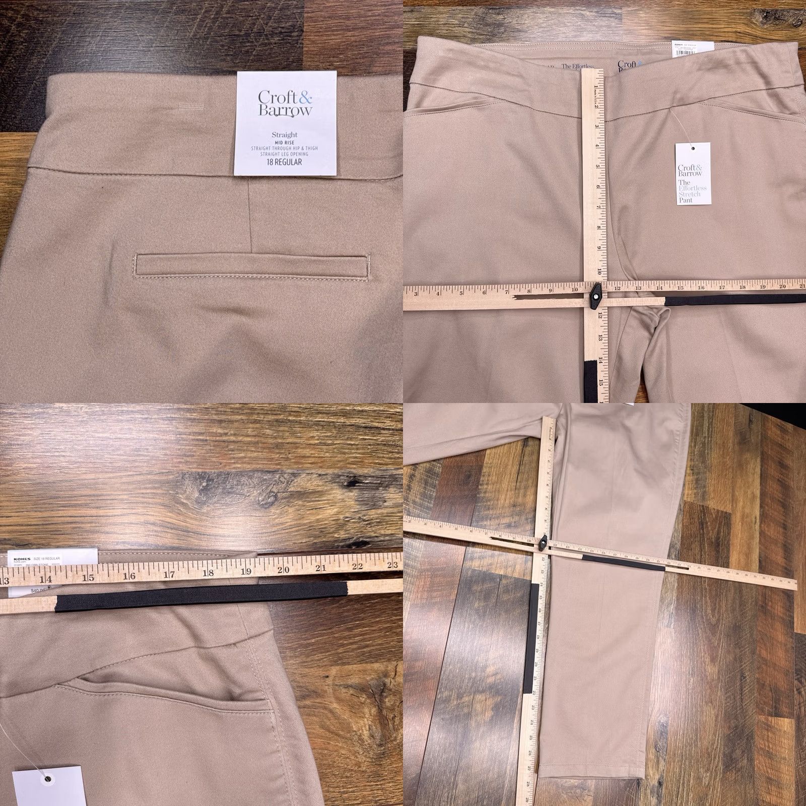 Croft & Barrow Croft & Barrow Capri Pants 18 Crocodile? (No) Actually: Croft & Barrow Effortless Stretch Capri Pants 18 Cobblestone Mid Rise Straight New Size 40" / US 18 - 9 Thumbnail