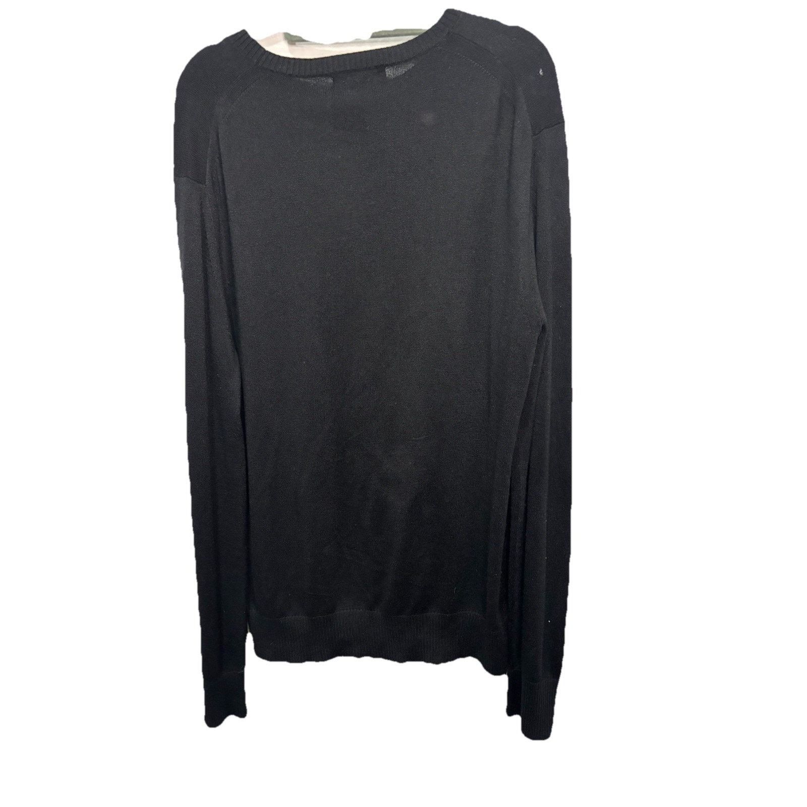 Banana Republic Banana Republic Silk Cashmere Luxury Sweater Mens L Black Size US L / EU 52-54 / 3 - 6 Thumbnail