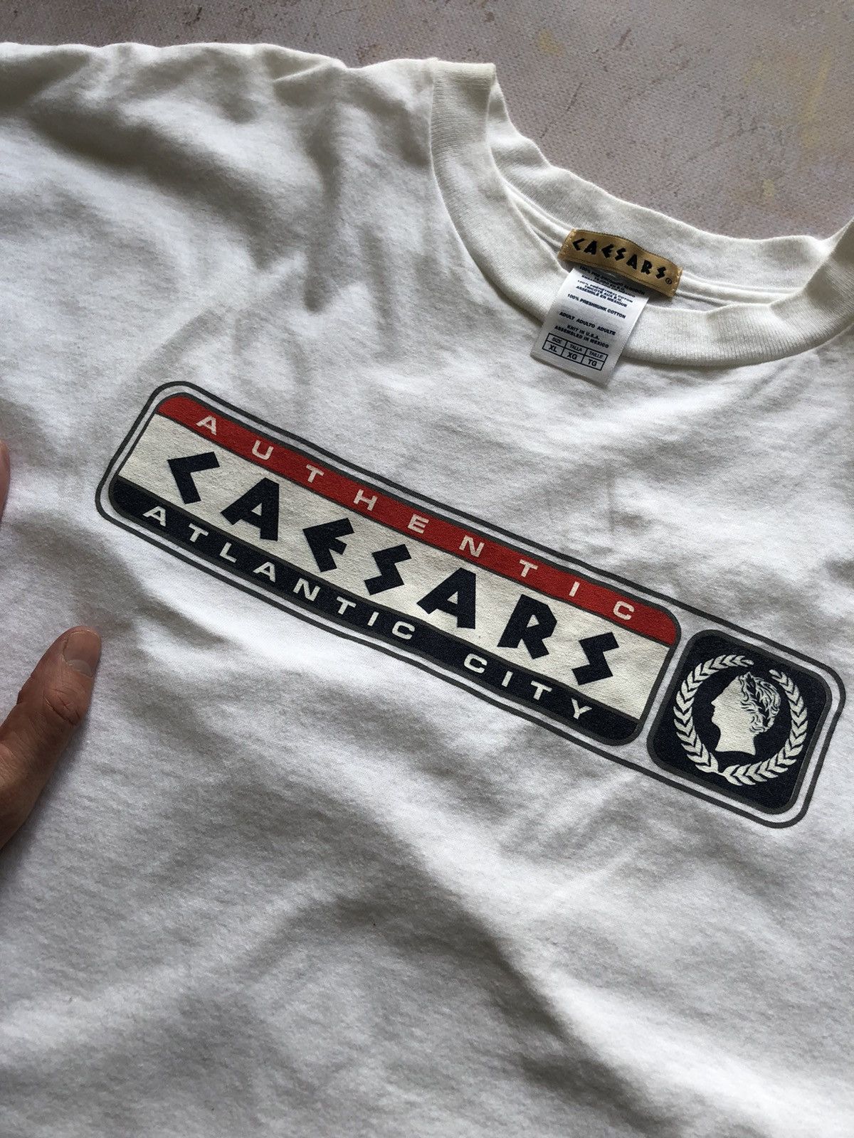 Vintage very rare Caesars Casino Atlantic City vintage tee y2k Size US XL / EU 56 / 4 - 3 Thumbnail