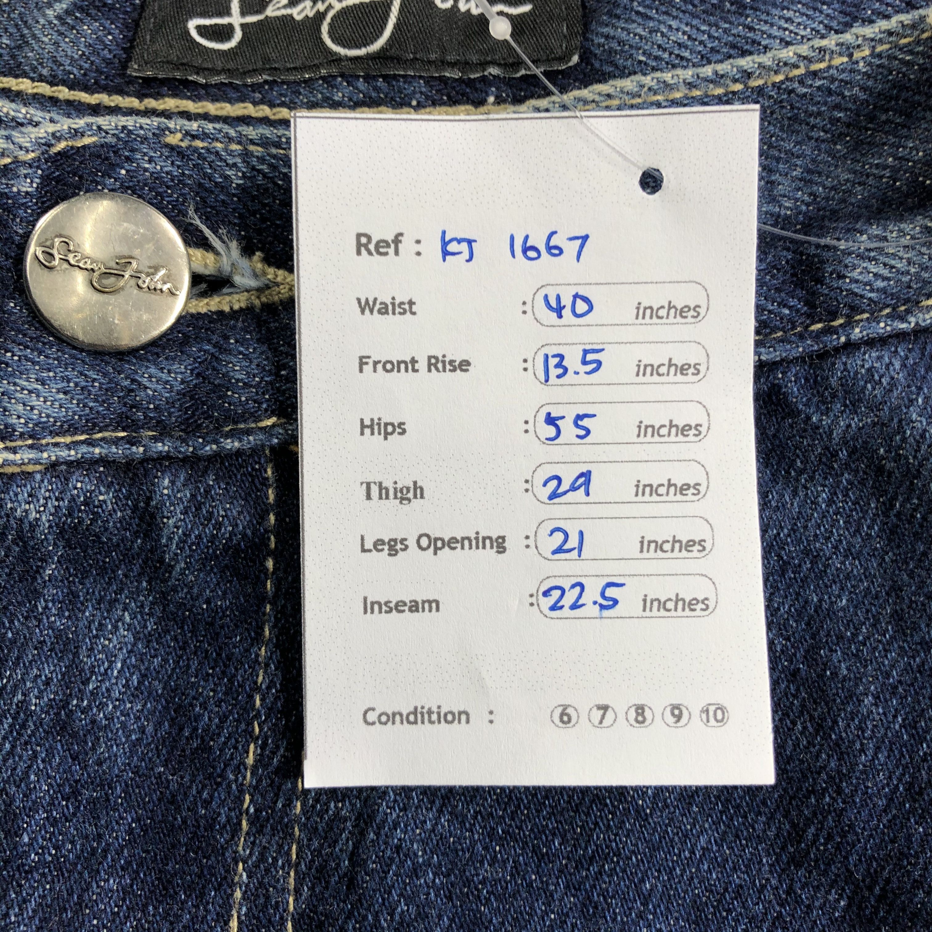 Sean John Vintage Sean John Jorts Pants Double Knee Denim KJ1667 Size US 40 / EU 56 - 9 Thumbnail