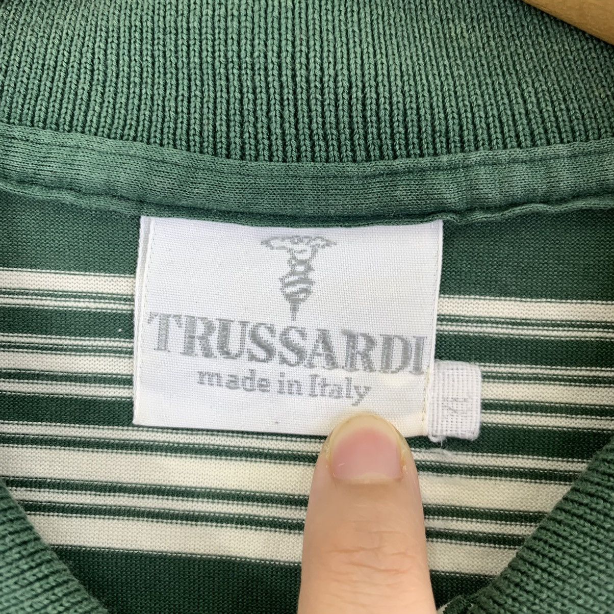 Trussardi Vintage 90’ TRUSSARDI Made In Italy Striped Polo Size US XL / EU 56 / 4 - 5 Thumbnail