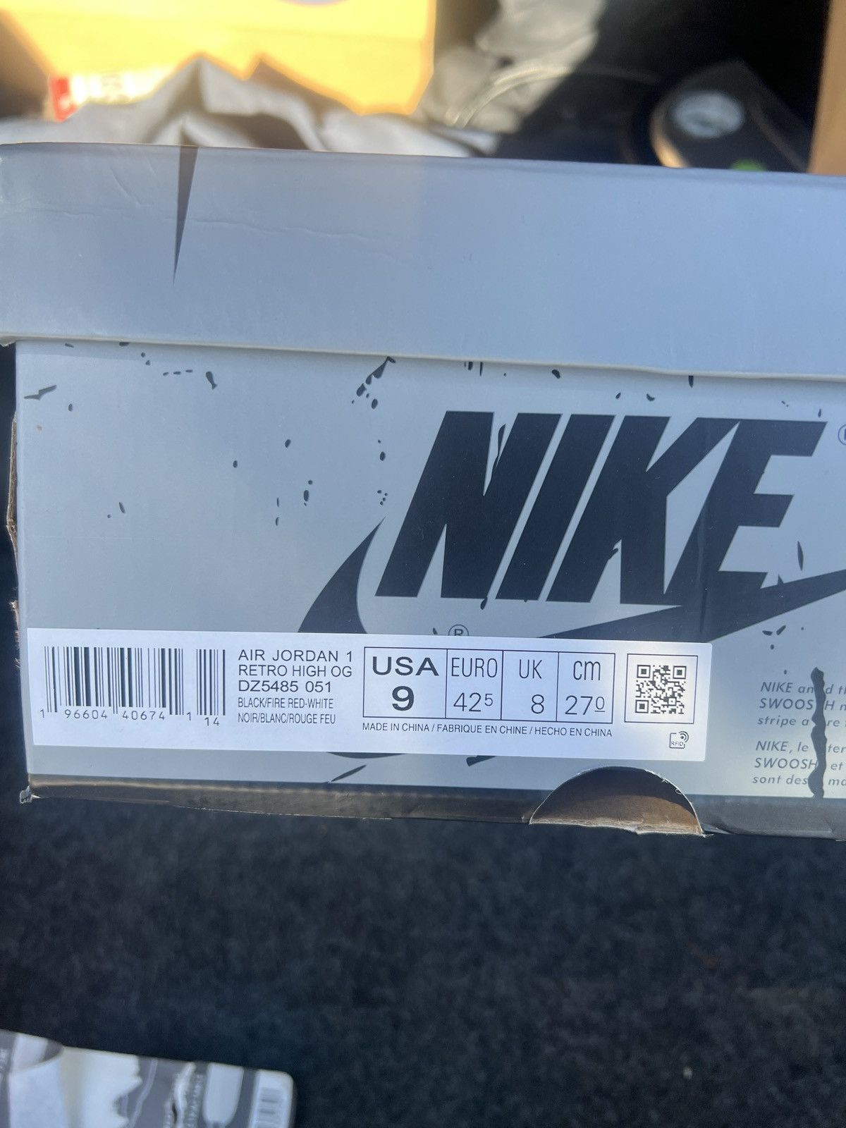 Jordan Brand Jordan 1 Washed Blacked Size US 9 / EU 42 - 8 Thumbnail