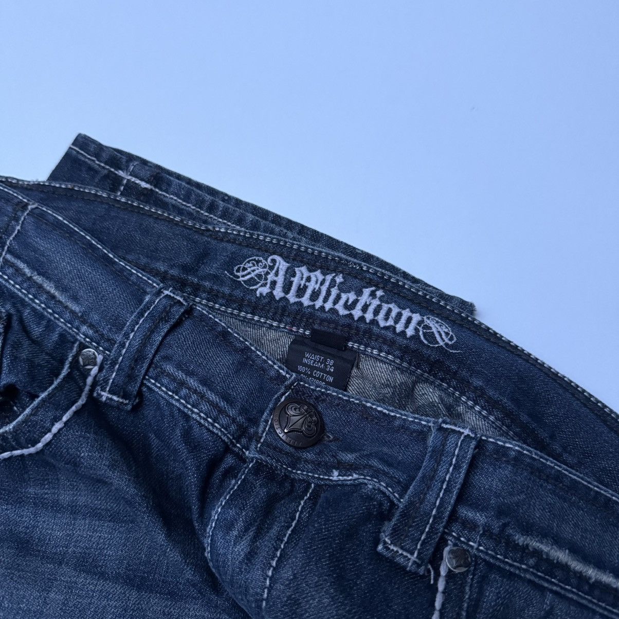 Affliction Vintage Affliction crosses skulls y2k baggy denim jeans Size US 38 / EU 54 - 3 Thumbnail