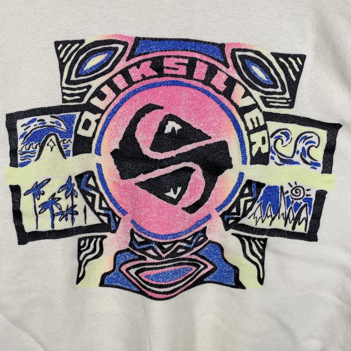 Quiksilver Vintage 90's QUIKSILVER Graphic Crewneck Sweatshirt Size US L / EU 52-54 / 3 - 2 Thumbnail