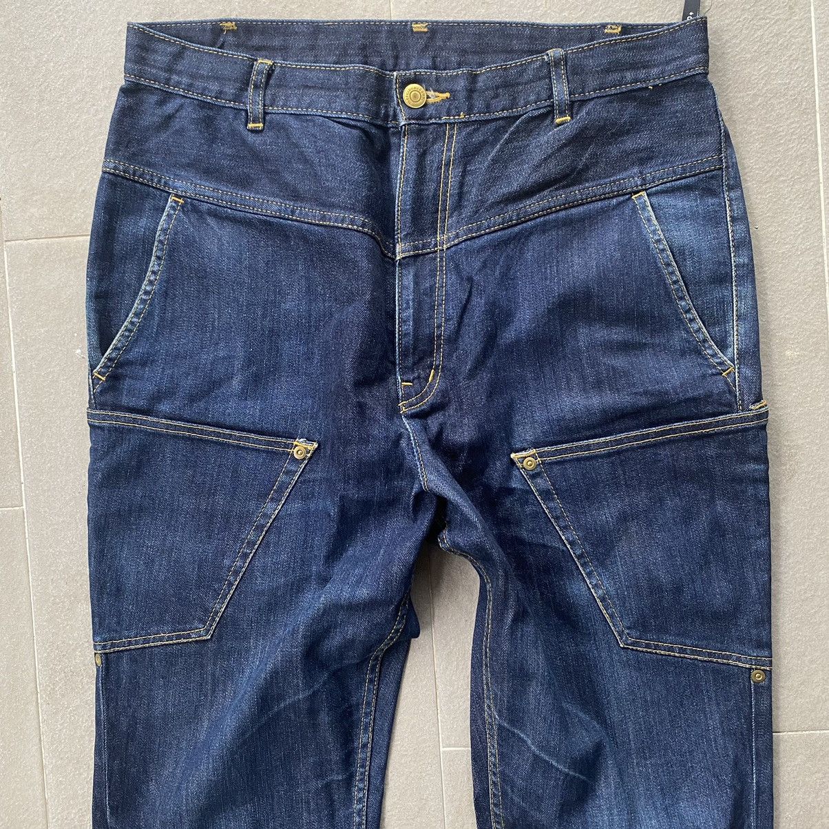 Japanese Brand × mercibeaucoup Mercibeacoup drop crotch jeans high waist ankle tapered Size US 32 / EU 48 - 2 Thumbnail