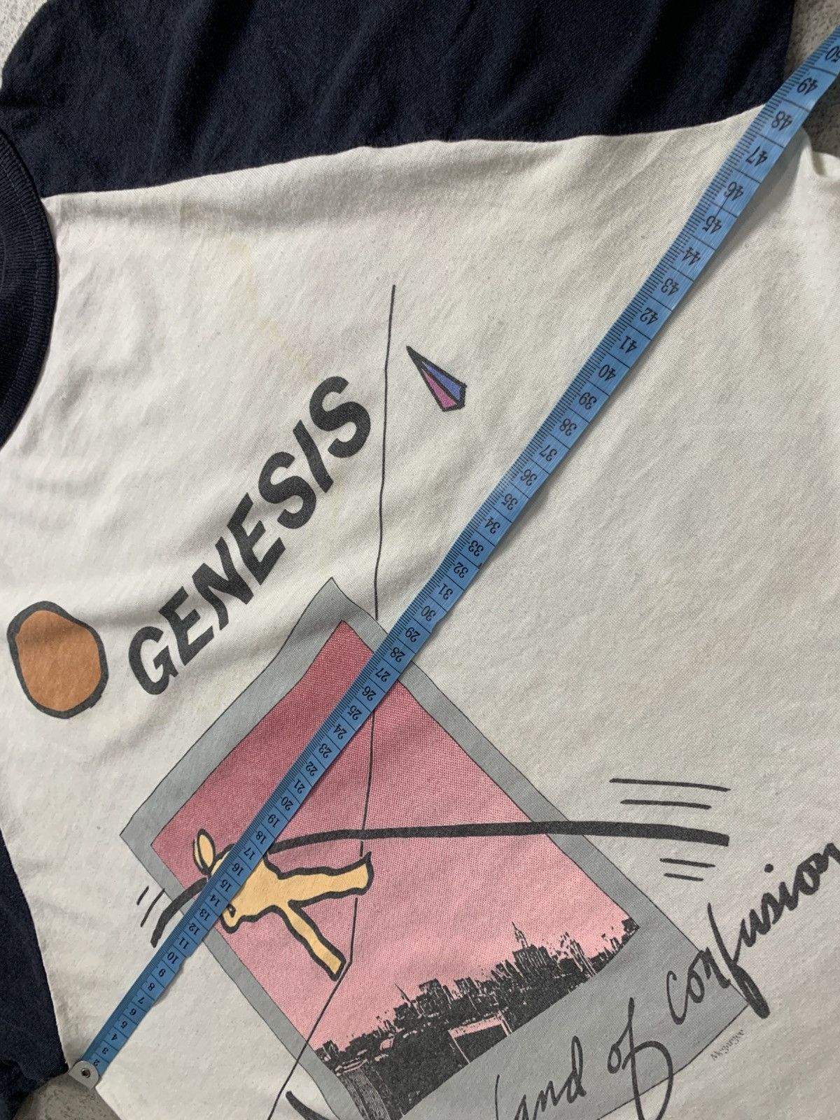 Band Tees Vintage 80s Genesis raglan band shirt Size US L / EU 52-54 / 3 - 8 Thumbnail