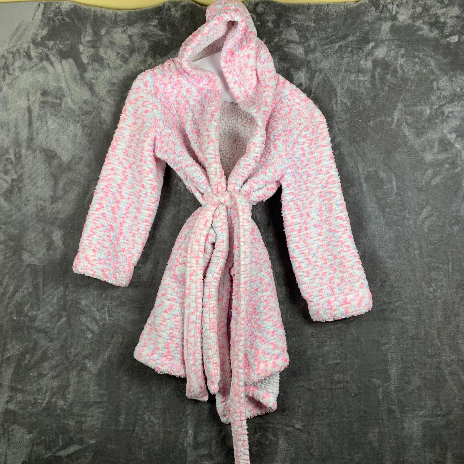 Designer More than Magic Girls Pink Robe w/ Waist Tie Sz. M 7/8 (357) Size ONE SIZE - 1 Thumbnail