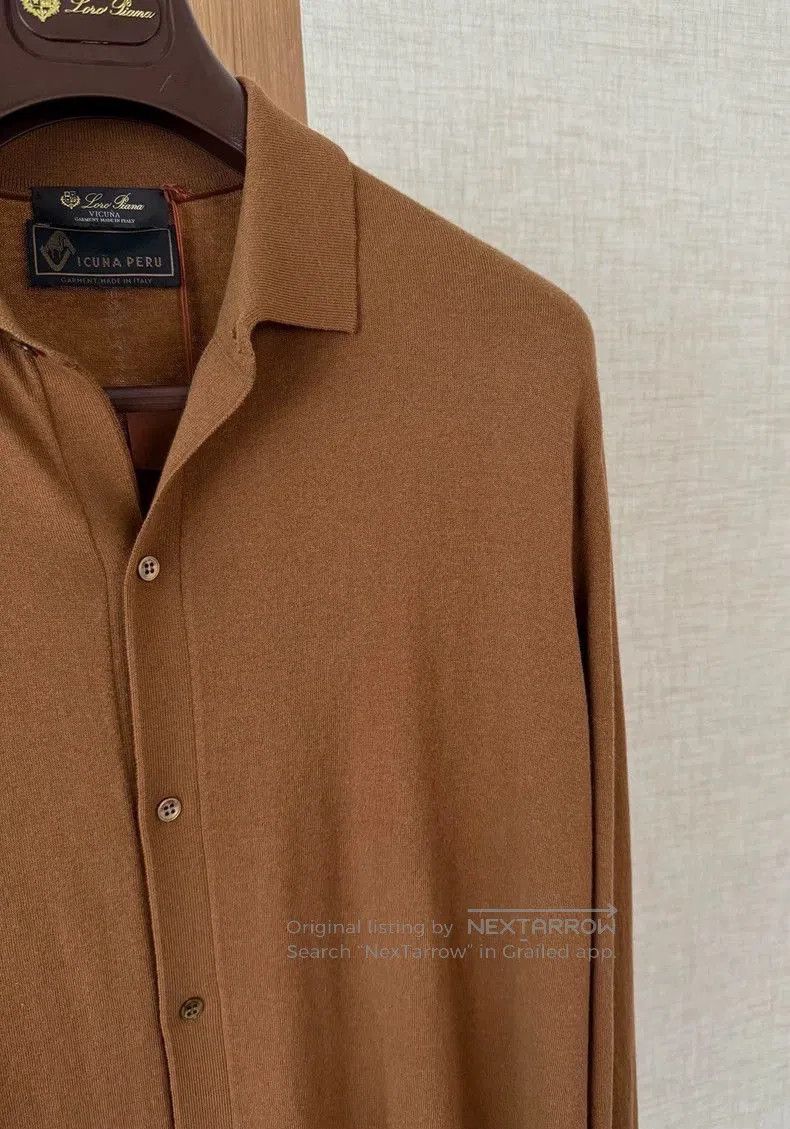 Loro Piana Loro Piana 100% Vicuna Knit Shirt. Size US L / EU 52-54 / 3 - 4 Thumbnail