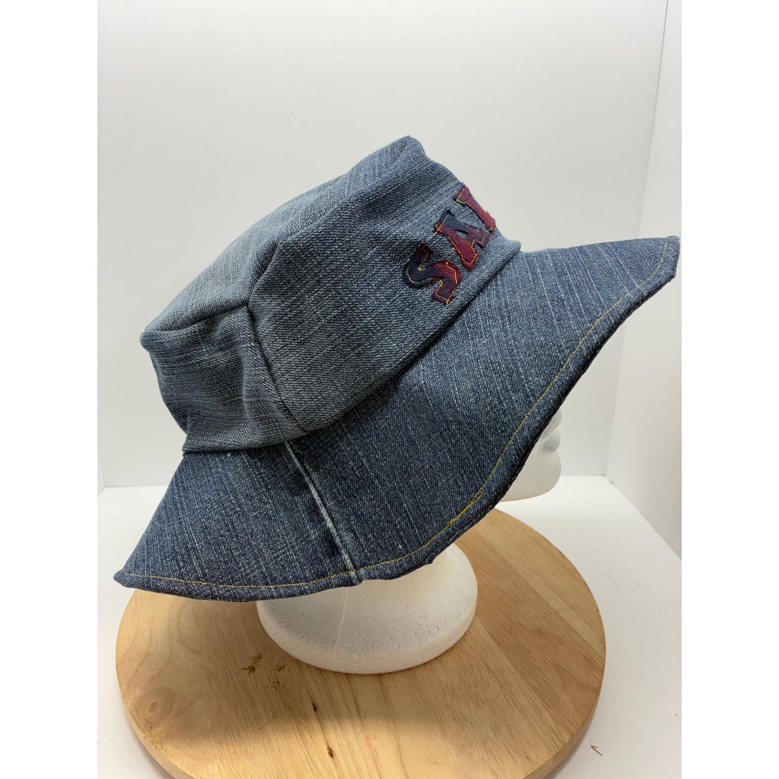 Other Reworked Denim “Saint” Hat – Y2K Minimal Streetwear Size ONE SIZE - 7 Thumbnail