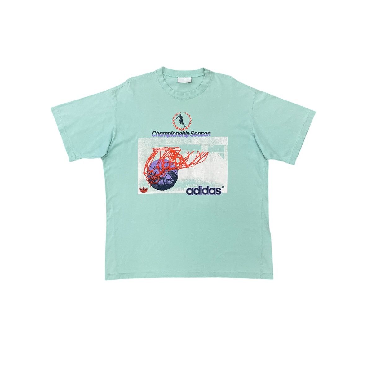 Adidas × Vintage Vintage Adidas Championship Season Basketball T-Shirt Size L Size US L / EU 52-54 / 3 - 1 Thumbnail