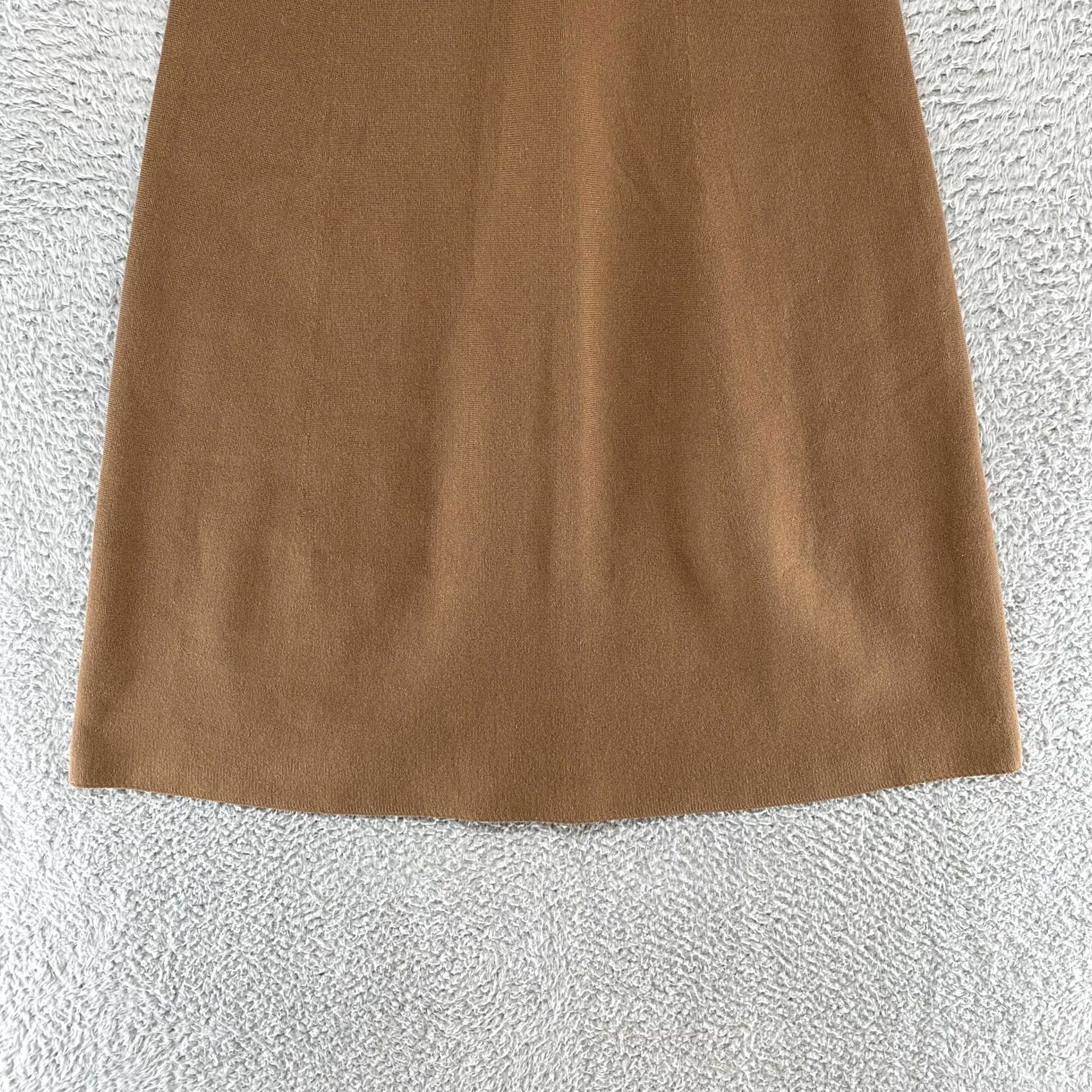 Uniqlo Uniqlo Knit Skirt M Brown A-Line Long Midi Minimalist Capsule Neutral Womens Size 32" / US 10 / IT 46 - 2 Thumbnail