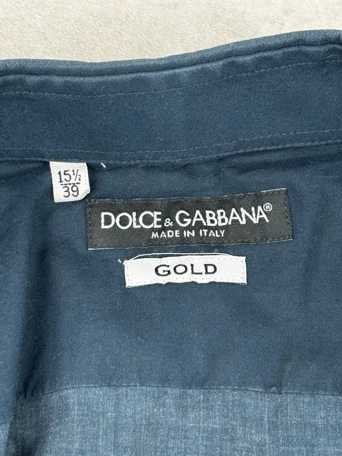 Dolce & Gabbana 2010s Dolce & Gabbana Catholic Cathedral Navy Shirt Size US M / EU 48-50 / 2 - 10 Thumbnail